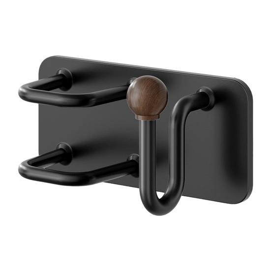 Držák na gumičky do vlasů, hřebenový držák, litinový, nerezavějící, vodotěsný, vertikální design, stojan pro uložení hřebenů a gumiček do vlasů, vlasové doplňky