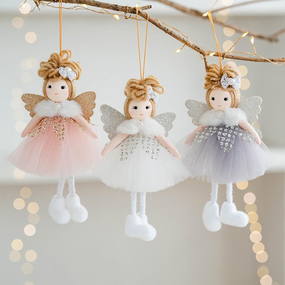 Whimsical 16CM Christmas Angel Doll Pendant for Joyful Holiday Decor