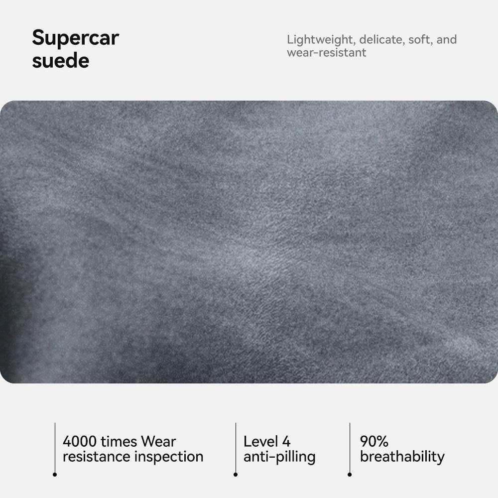 YZ For Tesla Model 3 Y Highland Juniper 2026 Suede velvet Car Steering Wheel Cover DIY carbon fiber texture Sport Steering Wheel