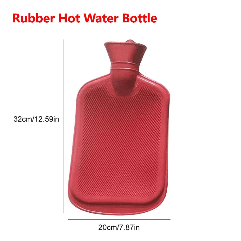 2L Hot Water Bottle Soft Cover Large Capacity Hot Water Bag for Female Warm Belly Hands Inject Water Winter Hot Water Bag