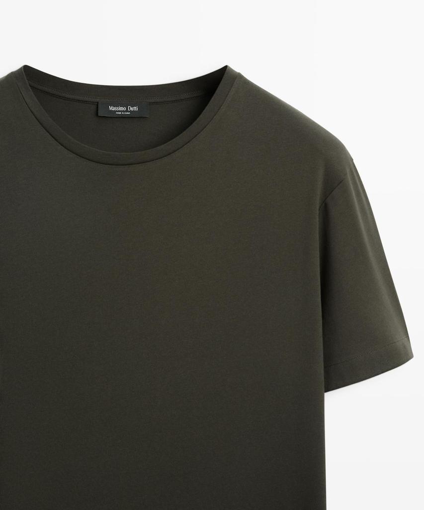 Masimodutti 100% Cotton T-Shirt Shoulder Detail