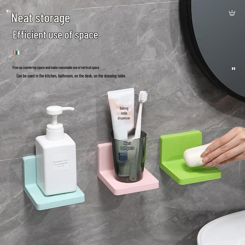 Multi-Functional Wall-Mounted Storage Rack for Bathroom, Kitchen, and Home Security Camera