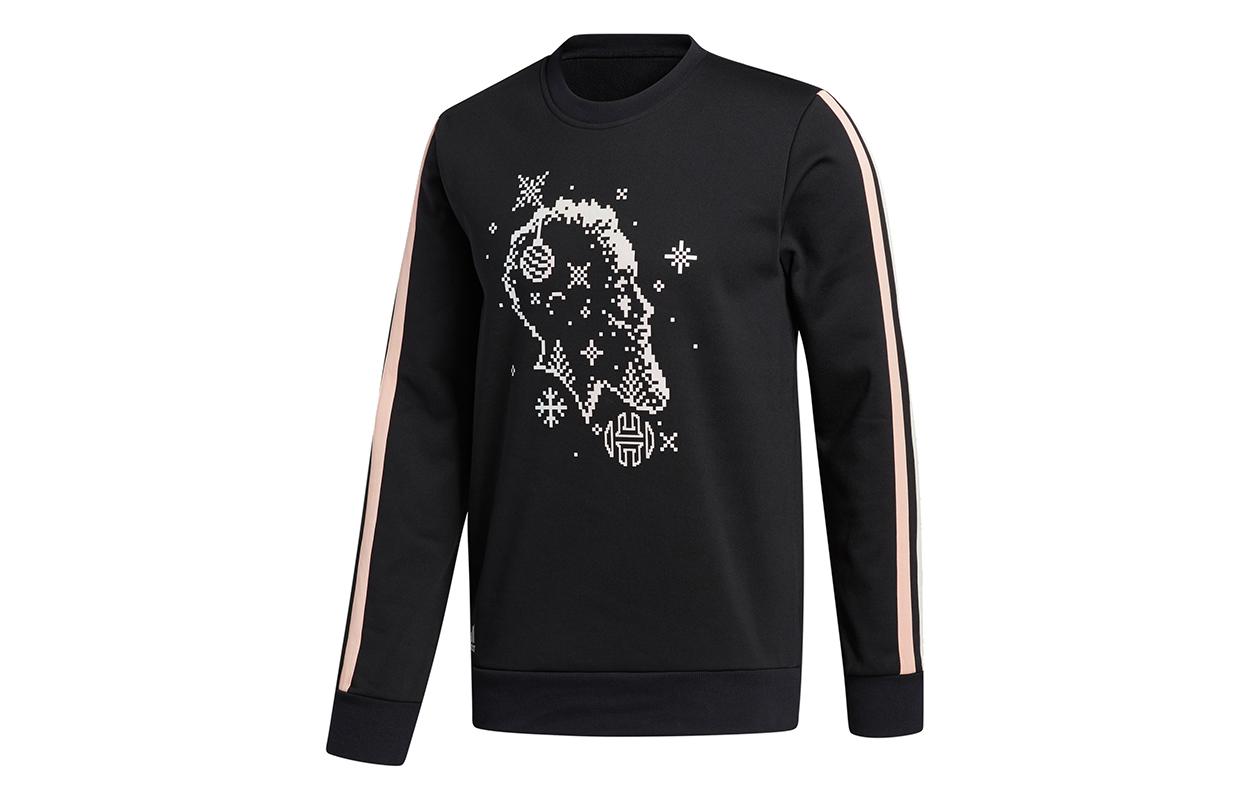 Adidas Sweatshirts Men s Black Crew Neck Moderate Regular GU0507 S