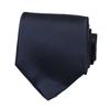 Robert Fraser Silk Necktie for Business and Formal Wear (Solid Satin/Navy)