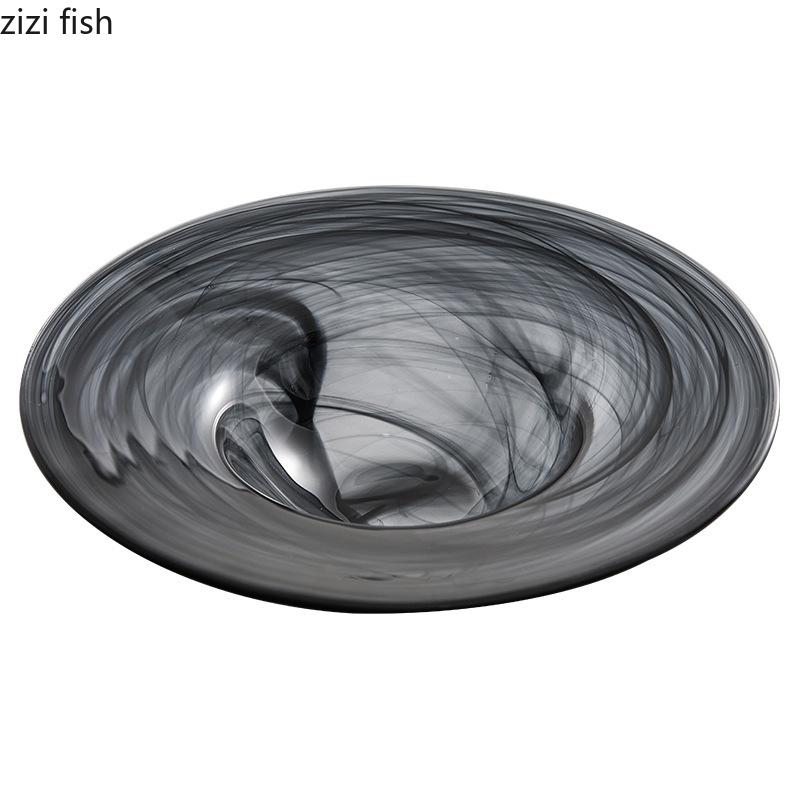 Glass Straw Hat Plate Dining Plates Fruit Dish Salad Bowl Pasta Dish Dessert Bowl Sashimi Plate Serving Plates Dim Sum Dishes