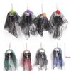 Mini Haunted House Supplies Hanging Skull Head Horror Props Party Pendant Halloween Decor