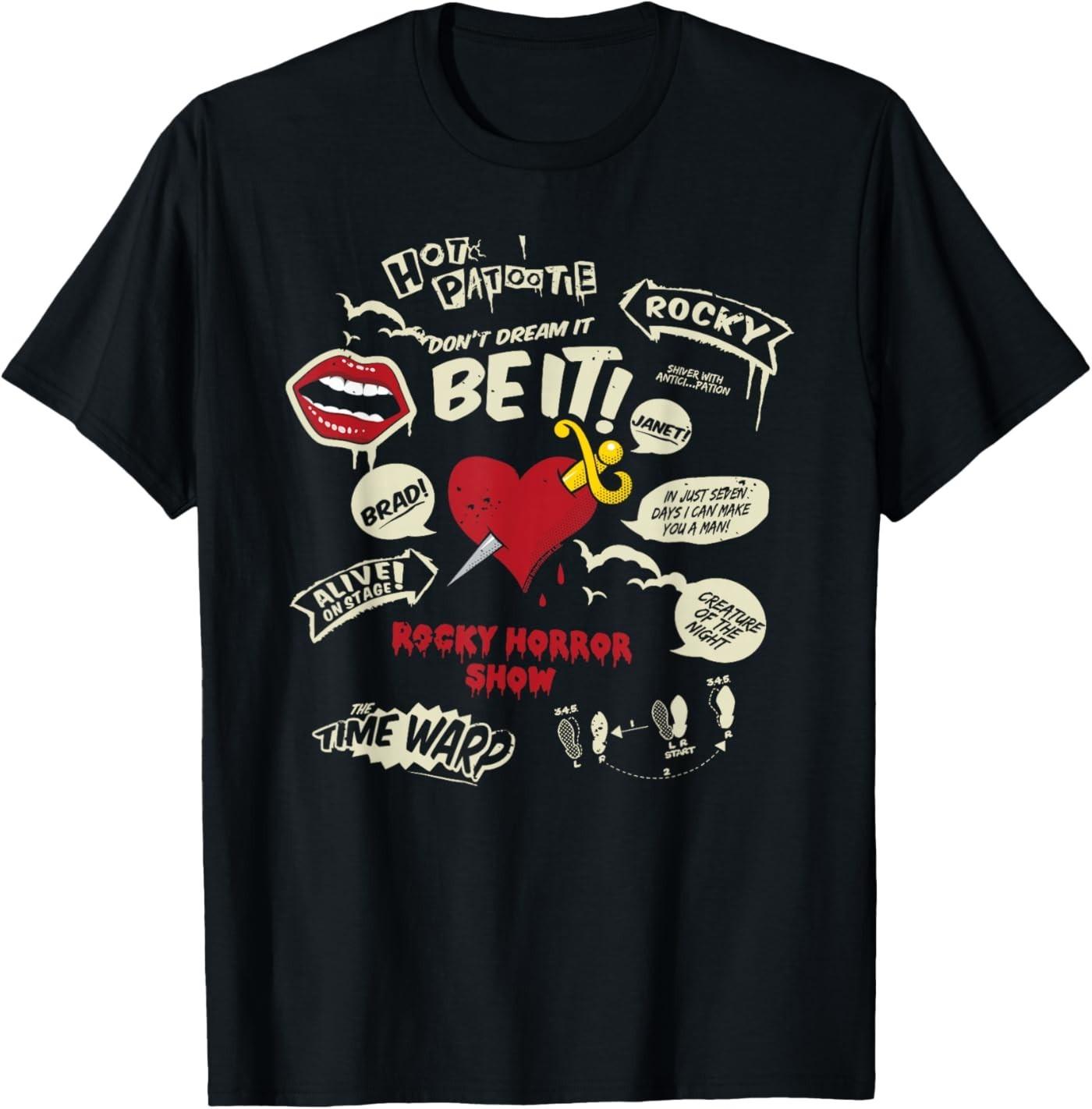 Rocky Horror Show Icons and Quotes T-Shirt S разноцветный