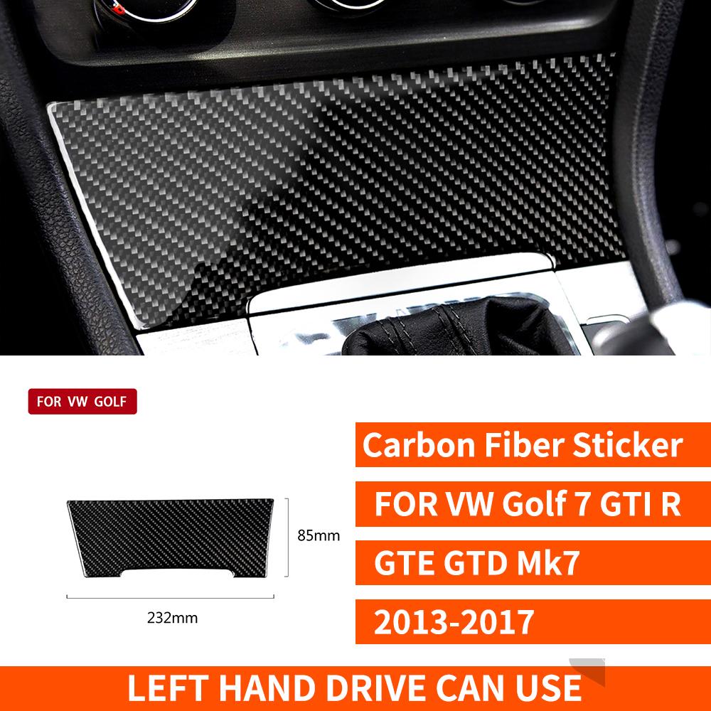 

Углеродное волокно для Volkswagen VW Golf 7 MK7 2013 2014 2015 2016 2017 наклейки центральный прикуриватель салон автомобиля Cigar Lighter LHD