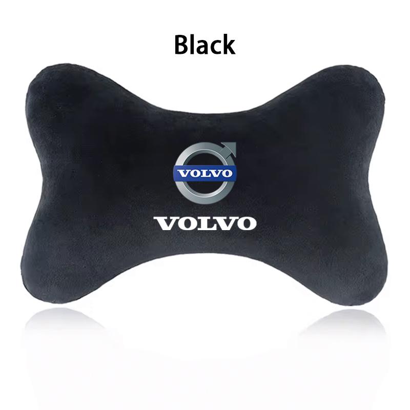 Car Suede Headrest Neck Support Auto Seat Accessories For Volvo XC90 XC60 V50 S60 V70 V60 V40 S90 olestar AWD XC40 S80 T6 V90