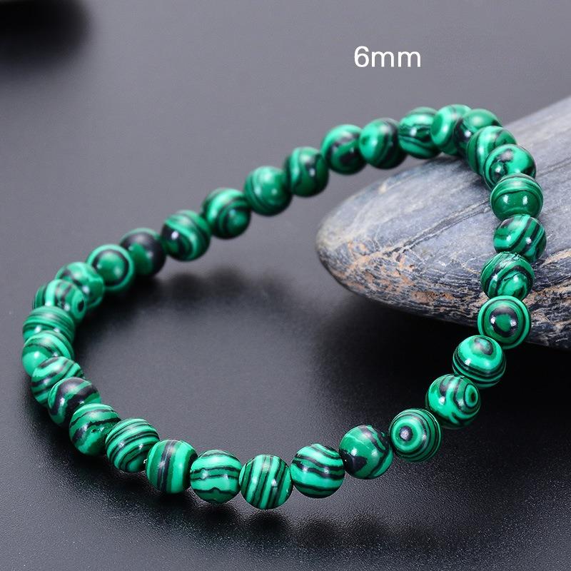 Natural Malachite Bracelet, Handmade Beads, Natural Malachite Bracelet, 6/8/10/12mm, Christmas gift, Stocking stuffers, Valentine s Day gift