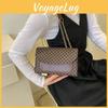 Stylish Fall Fashion Pu Shoulder Bag Trendy Small Square Chain Crossbody Bag Black White Coffee