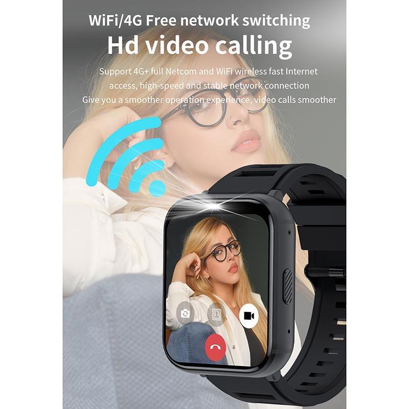 Rainbuvvy Q668 4G Akıllı Saat Telefon 1,99 inç ekran Android 9.0 Dört Çekirdekli 2GB RAM 16GB ROM 930mAh WIFI 5MP Çift Kamera Zarif Saat