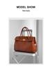 2024 Premium Waxed Leather Tote: Soft, Spacious, Versatile Handbag for Commuting & Crossbody Use