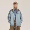 CATTEE Zweifarbige Kontrastjacke mit Stehkragen - Unisex Lässig Frühling/Herbst Lockere Passform