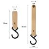 1/5pcs Outdoor Camping Hooks  Leather Hanging Hooks S-Shaped Rack Portable Camping Hangers Home Kitchen Storage Supplies