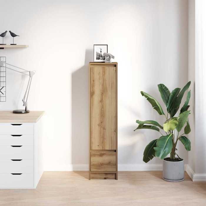 VidaXL High Buffet Artisan Oak 29.5x34x119.5 Cm Engineered Wood, Cabinet, Sideboard, Storage Cabinet 861660