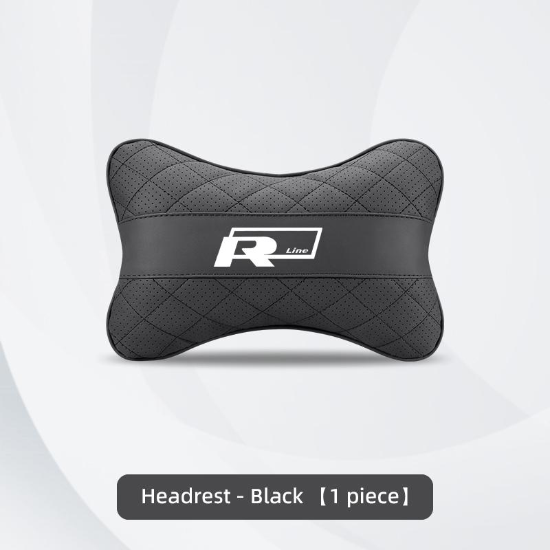 OBTLU1 Car Seat Head Support Cushion Lumbar Pillow Accessories Tire Valve For VW GTI Golf Polo Passat Tiguan T-ROC Jetta Arteon ID.3 CC