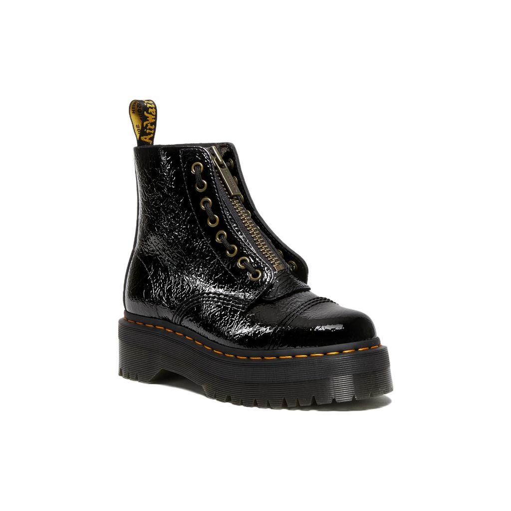 Dr. Martens Leather Thick Sole Comfortable Short Boots Women boots Black 27720001