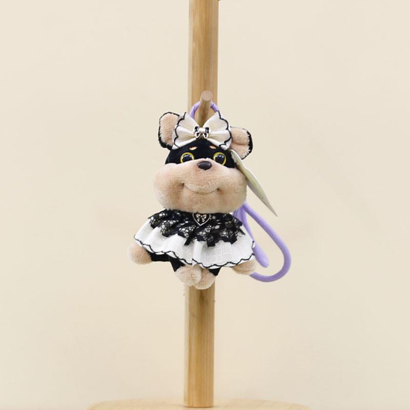 Soft And Cuddly Plush Cartoon Dog Keychain Perfect For Bags And Keychains
