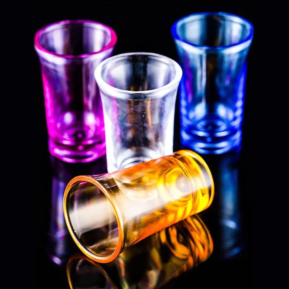 10pcs Plastic Shot Glass Unbreakable Vodka Cup Party Supplies Spirits Cup  KTV