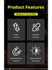 LED Magnetic Work Light Retractable 180° Rotatable Multi-Functional Flashlight for Outdoor Camping Inspection