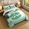 3Pcs Bedding Set Custom Name Text, 1 Sheet 2 Pillowcases Home Bed DecorHibernian FC