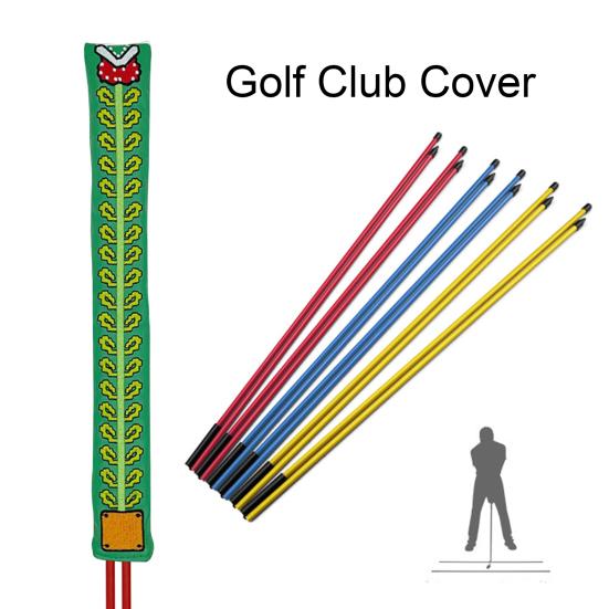 Zarovnání golfové hole Potah hole Odolný proti poškrábání Design vyšívání Odolný vůči opotřebení Golf Putter chránič Potah Příslušenství Příslušenství