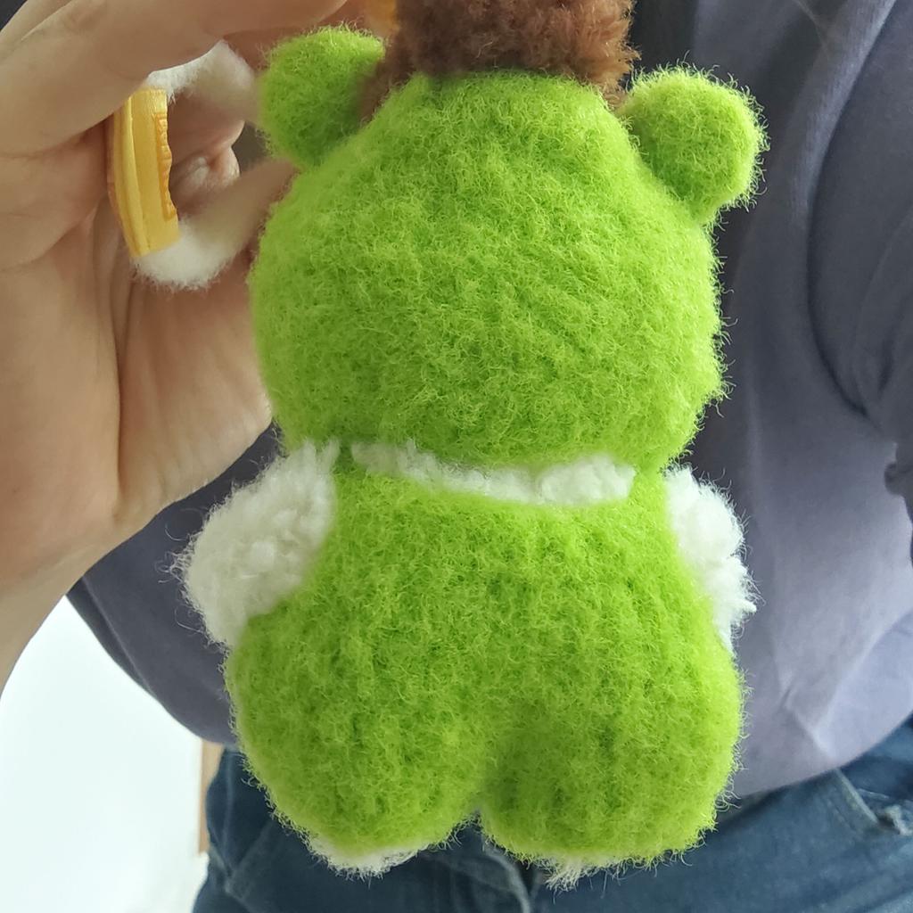 [Cloth Only]  the Frog  Accessories Doll Clothes for Cute  Doll, Pure Handmade Frog Set.