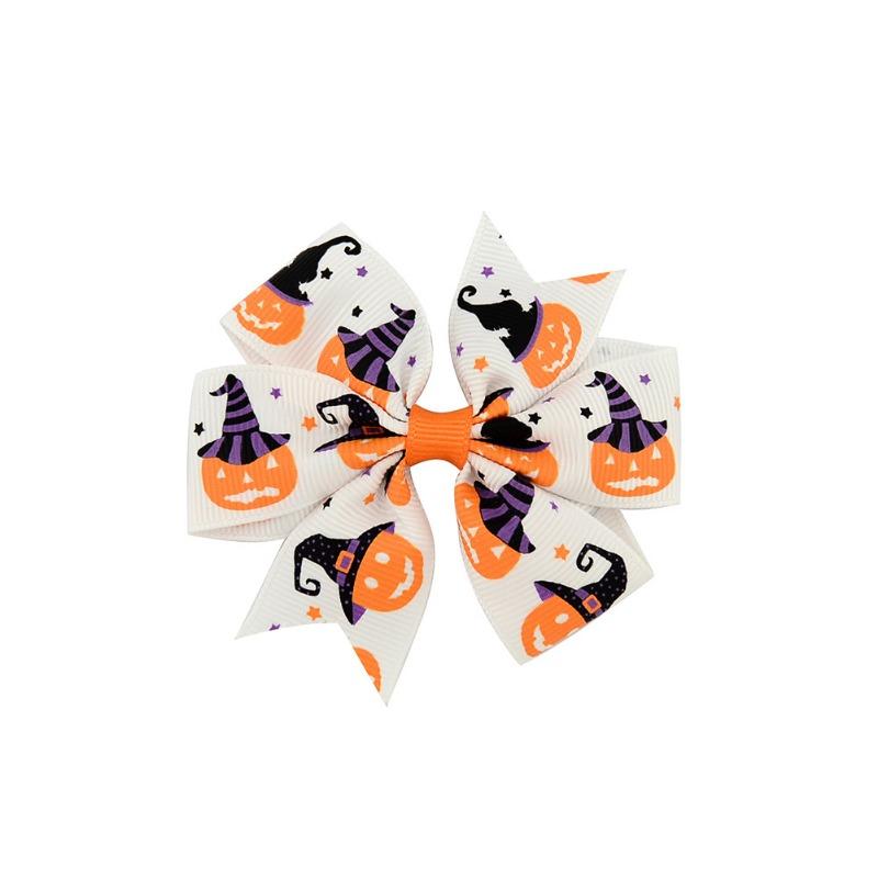 12pcs Halloween Bowknot Hair Pin Halloween Head Decoration