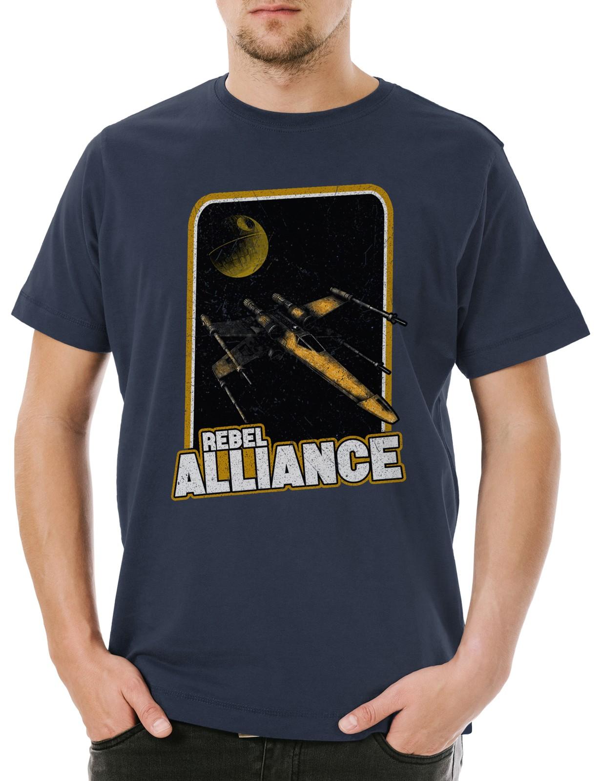 Alliance Of Rebels Herren T-Shirt Force Luke Star Alliance Sci-Fi Pilot Rebellen S
