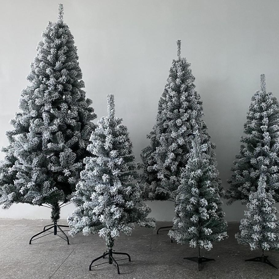 

1,2 м, 1,5 м, 1,8 м Флокированные снежные рождественские елки - зашифрованное праздничное украшение.