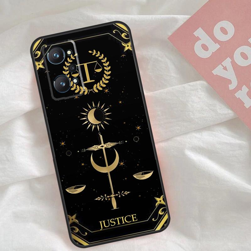 Astrology Tarot Cards Case For Realme C51 C75 C63 C61 C55 C53 C35 C65 C67 C71 15 11 12 13 14 Pro Plus GT6 GT7 Pro