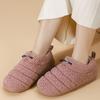 Fashion Indoor Warm House Plush Slippers Women 2025 Winter Faux Fur Flat Heel Cotton Shoes Woman Slip On Non Slip Cotton Slides Female