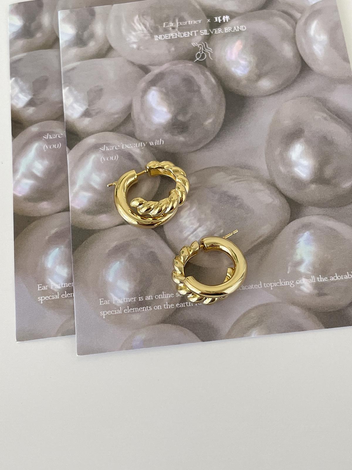 

Серьги-иглочки из серебра 925 пробы с закрученным колечком, женские, легкие, роскошные, изысканные, минималистичные серьги, простые и универсальные 925 silver needles