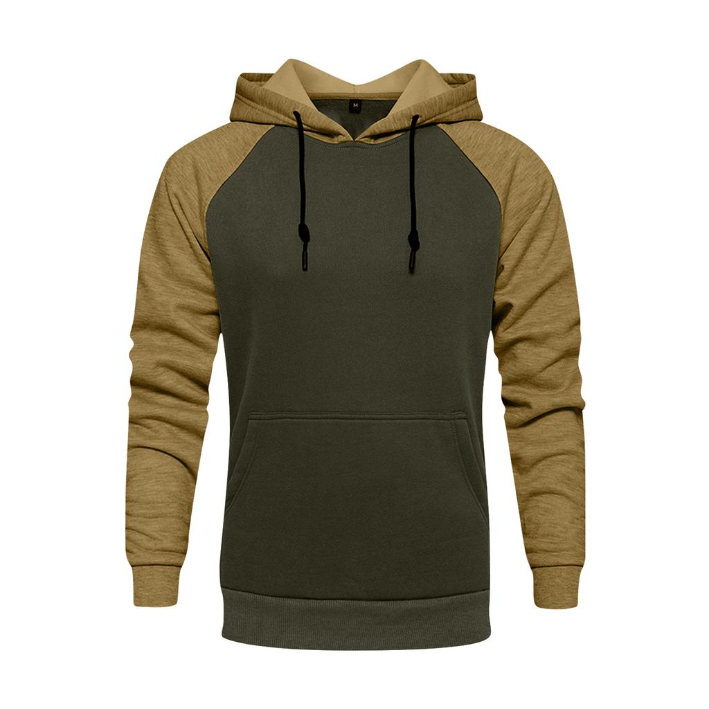 Street Man Loose Blank Fleece Sweater Men'S Large Long Sleeve Hoodie