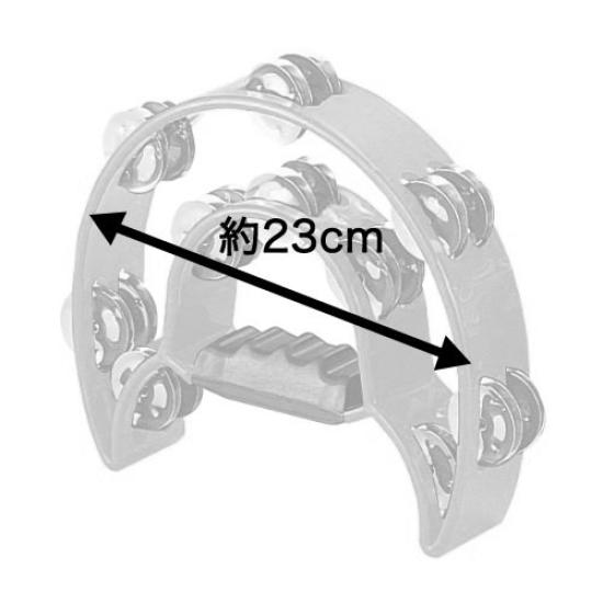 KC Tambourine Crescent Shape Black HMT-2003