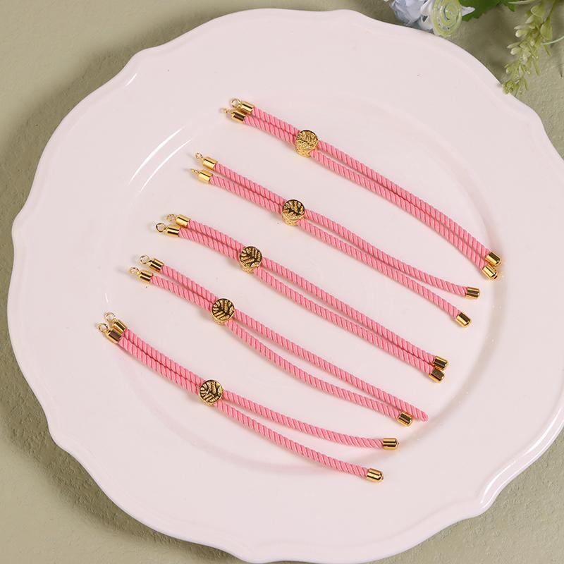 5 Buc. Cordoane Răsucite din Nailon, Frânghii pentru Brățări, Cordon Împletit Ajustabil pentru Confecționarea Bijuteriilor DIY