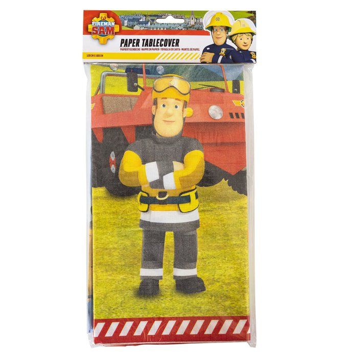 Nappe - Sam le Pompier - 120x180 cm - Papier - Décoration de fête - Enfant