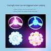 Children Saucer Launcher Pistol Outdoor Spinning Top Toys Flying Disc Bamboo Dragonfly Ejection Luminous Gyroscope Gun