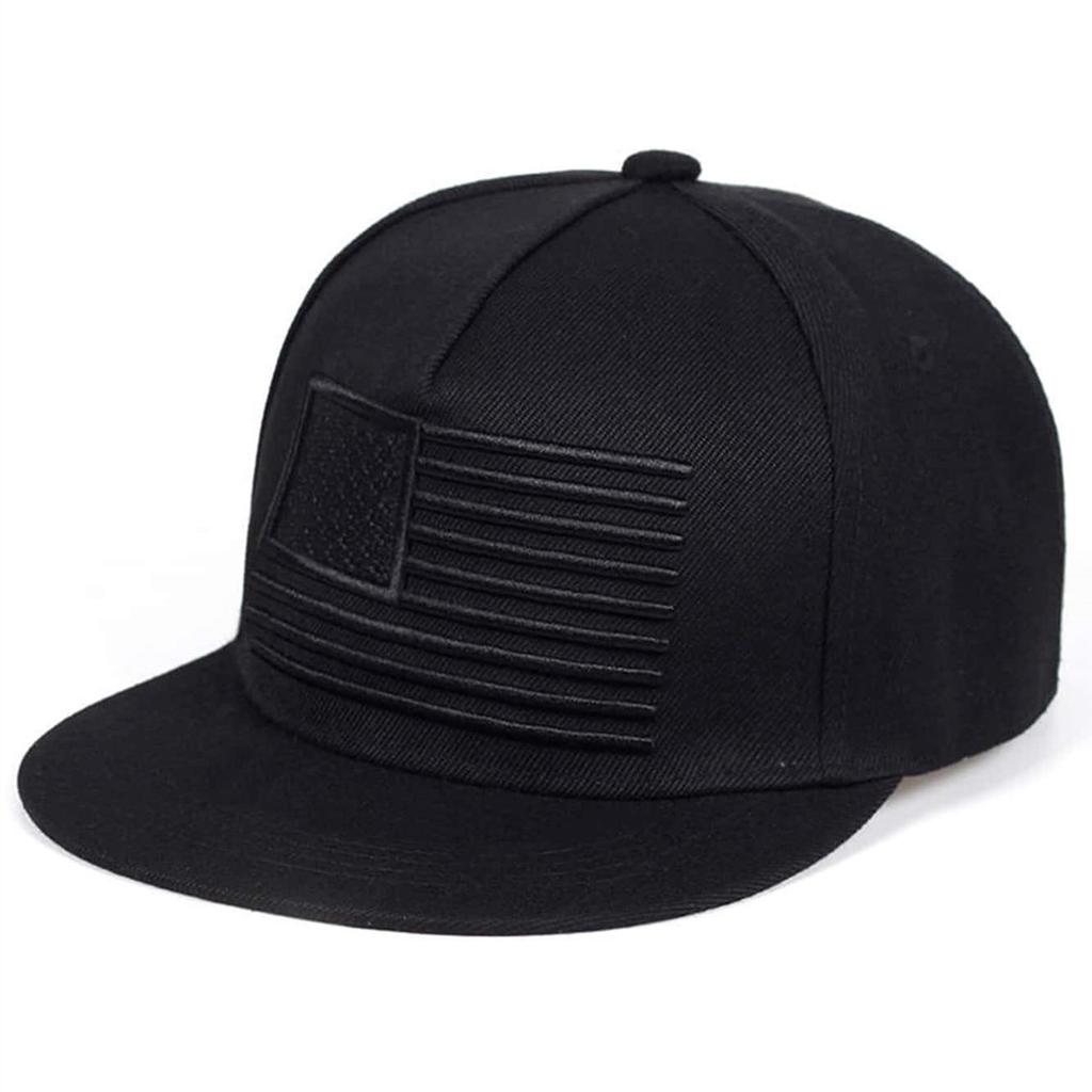 Coole Baseballkappe mit aufgestickter Flagge und flachem Schirm für Herren, Gorras Snapbacks mit 3D-Flagge, Outdoor-Hip-Hop-Caps, Fitness-Mützen