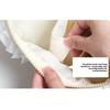 Twist Portable Cosmetic Bag, Pleated Lace Storage Bag, Color Matching Plaid Toilet Bag.