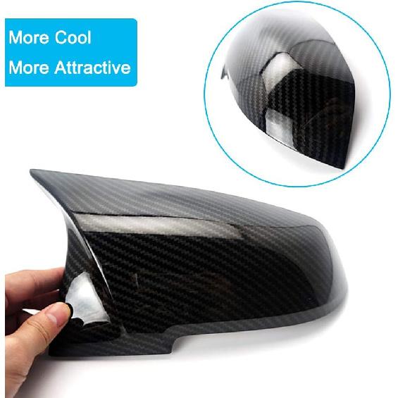 Door Mirror Covers Carbon Fiber Side Mirror Cover Caps Rearview Replacement For BMW F20 F22 F23 F30 F31 F32 F33 F36 F87 M2 X1 E84