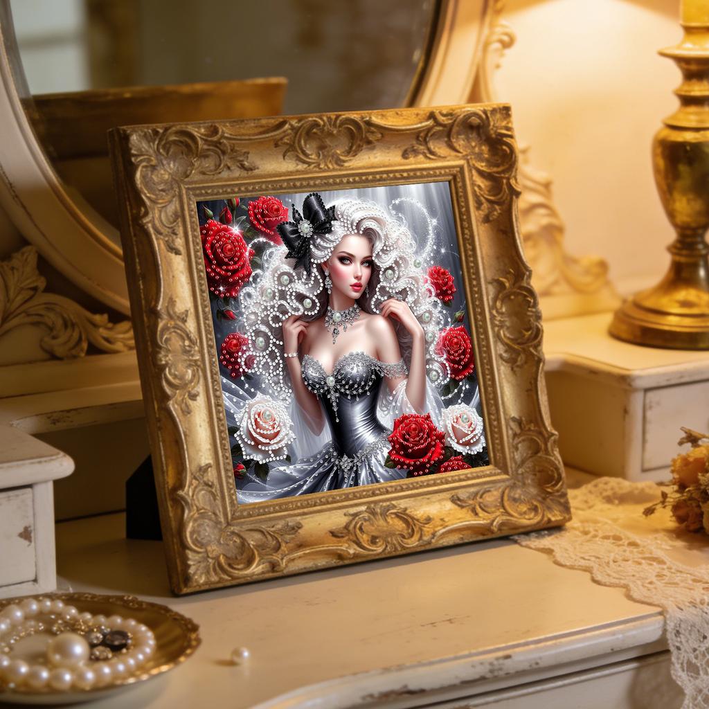Schönheit Spezielle Form 5D DIY Teilbohrer Diamantmalerei Edelstein Kunst für Erwachsene DIY Geschenk Heimdekoration Kristall Diamant Kunst 30x30cm
