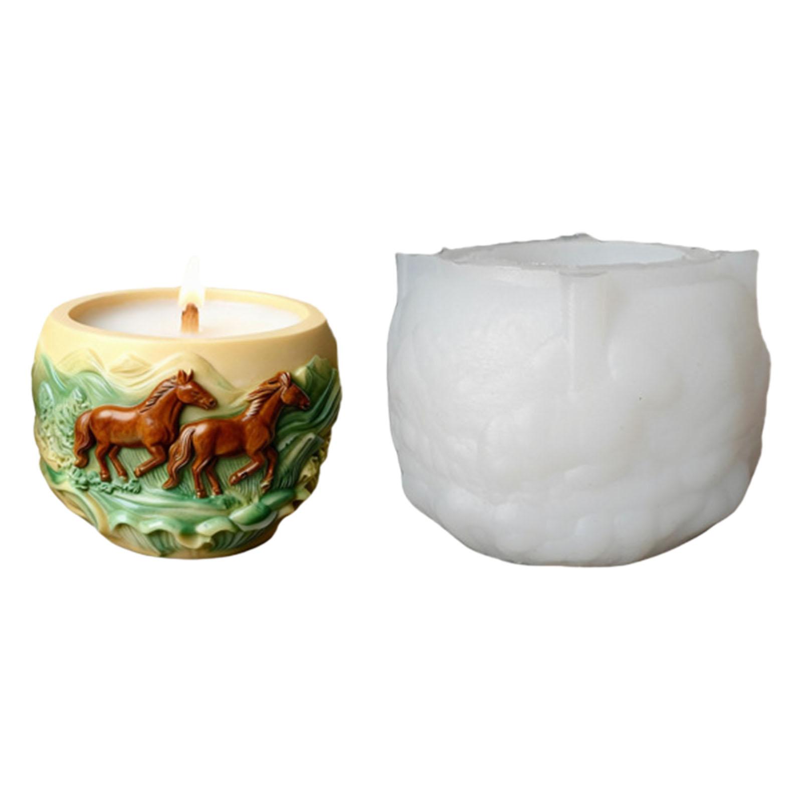 Artistics Horse Silicone Candle Mould for Home Decoration Crafting for Easy Demolding and Detailed Design 1