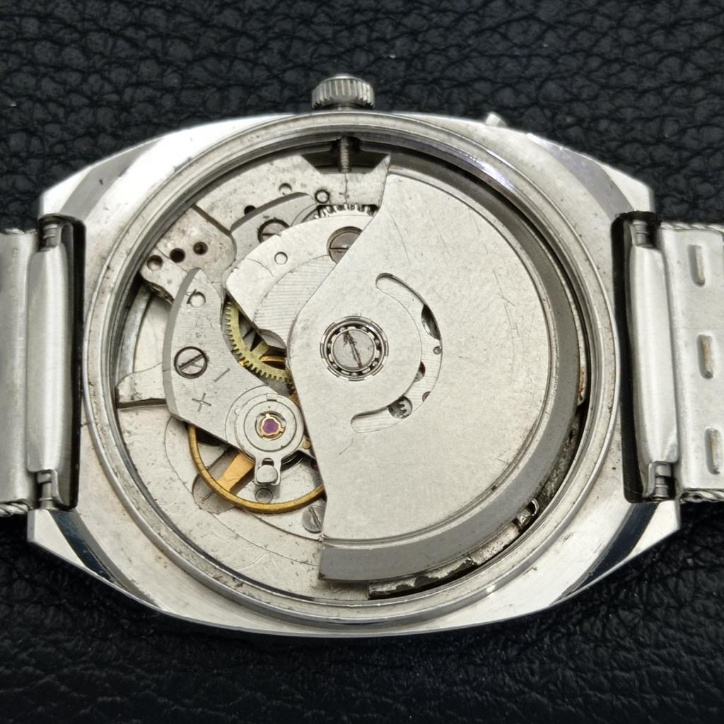 VINTAGE RICOH R31 AUTOMATIC JAPAN MENS SEA GREEN COLOR DIAL WATCH A500611-5 R153-a500611