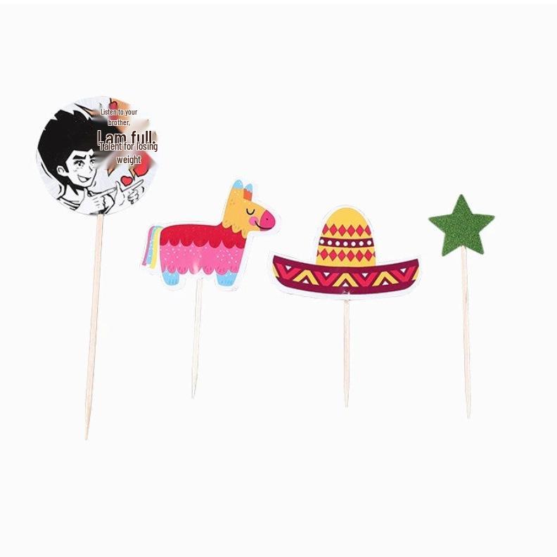 

World Cup National Flags Toothpick Cake & Steak Decorations Consult the seller
