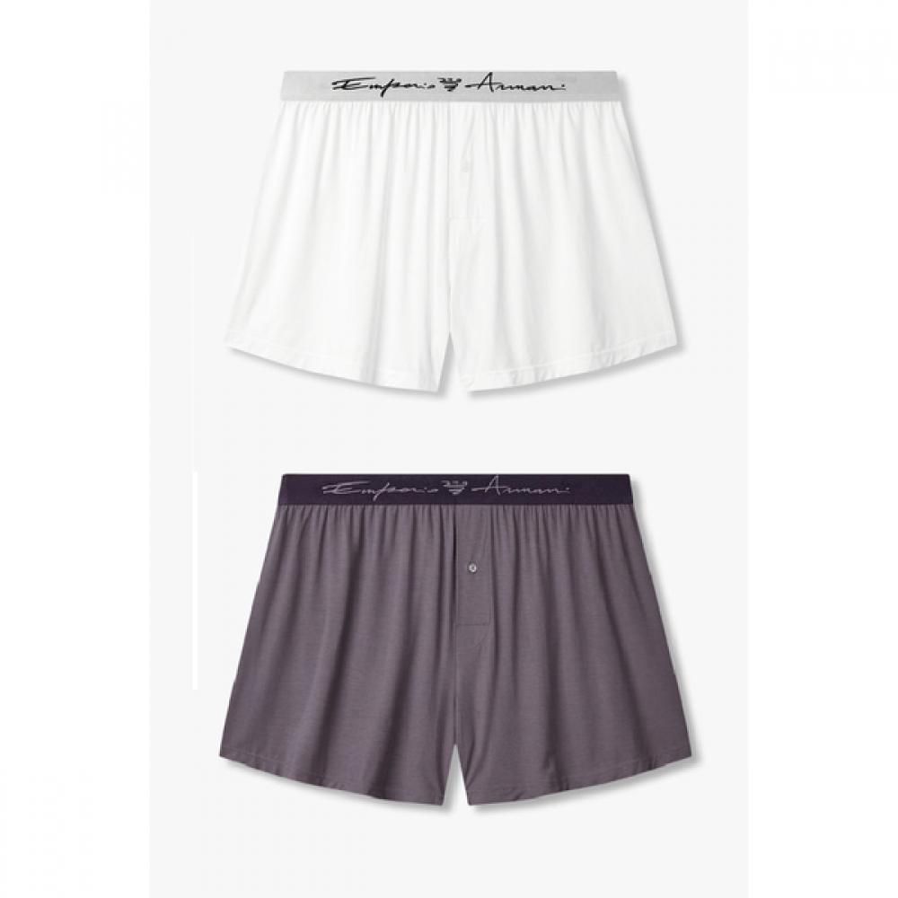 

Emporio Armani Men S Logo Embroidered Banding Rayon Trunk Set 0815112088 0815112089 L(105)
