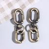 2 Peças Fecho Giratório Clipe Cabeça Dupla Metal Fechos Garra de Lagosta Para Fabricação de Chaveiros Acessórios para Artesanato DIY