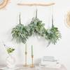 50 Piece Artificial Eucalyptus Leaves Set Faux Greenery Stems for Home Table Arrangements Wedding Party Vase Decoration DIY Projects