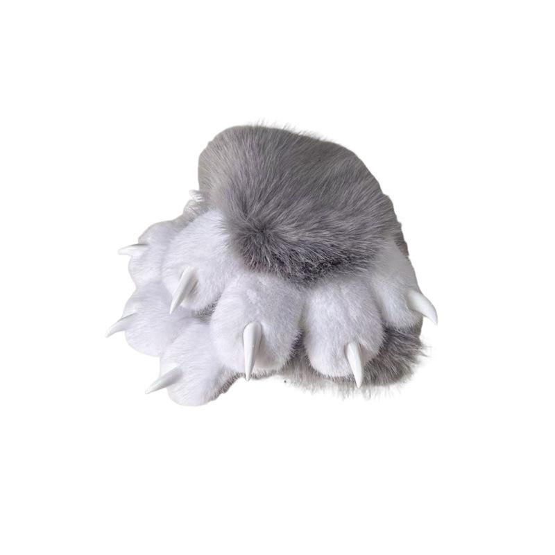 Plush Cat Paw Gloves: Thick, Warm, Squeaky Cosplay for Adults